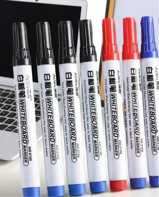 Premium Erasable Whiteboard Markers – High Capacity Ink | Smooth Writing | Easy Clean | Perfect for Teachers, Offices & Home Use