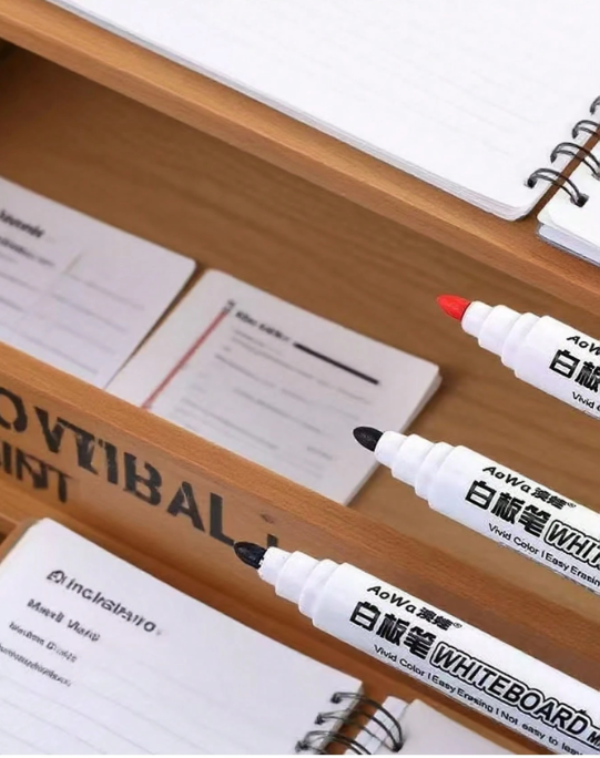 Premium Erasable Whiteboard Markers – High Capacity Ink | Smooth Writing | Easy Clean | Perfect for Teachers, Offices & Home Use