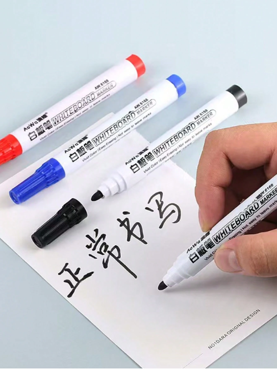 Premium Erasable Whiteboard Markers – High Capacity Ink | Smooth Writing | Easy Clean | Perfect for Teachers, Offices & Home Use