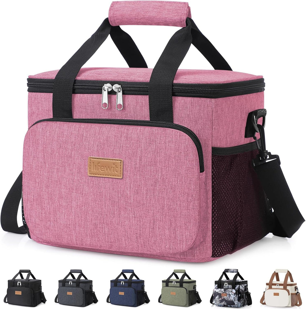 Lifewit 8.5L Insulated Lunch Bag – 12 Can Soft Cooler Tote (Black)