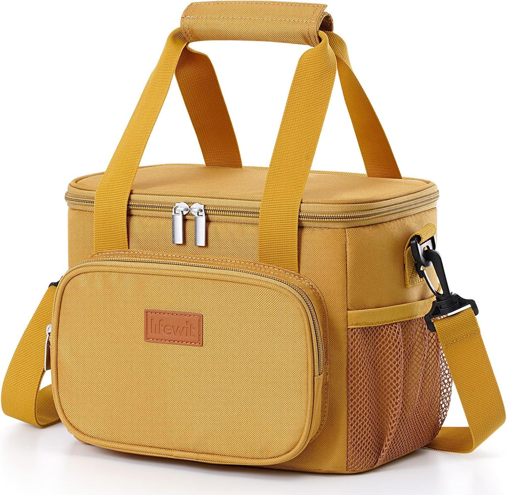 Lifewit 8.5L Insulated Lunch Bag – 12 Can Soft Cooler Tote (Black)
