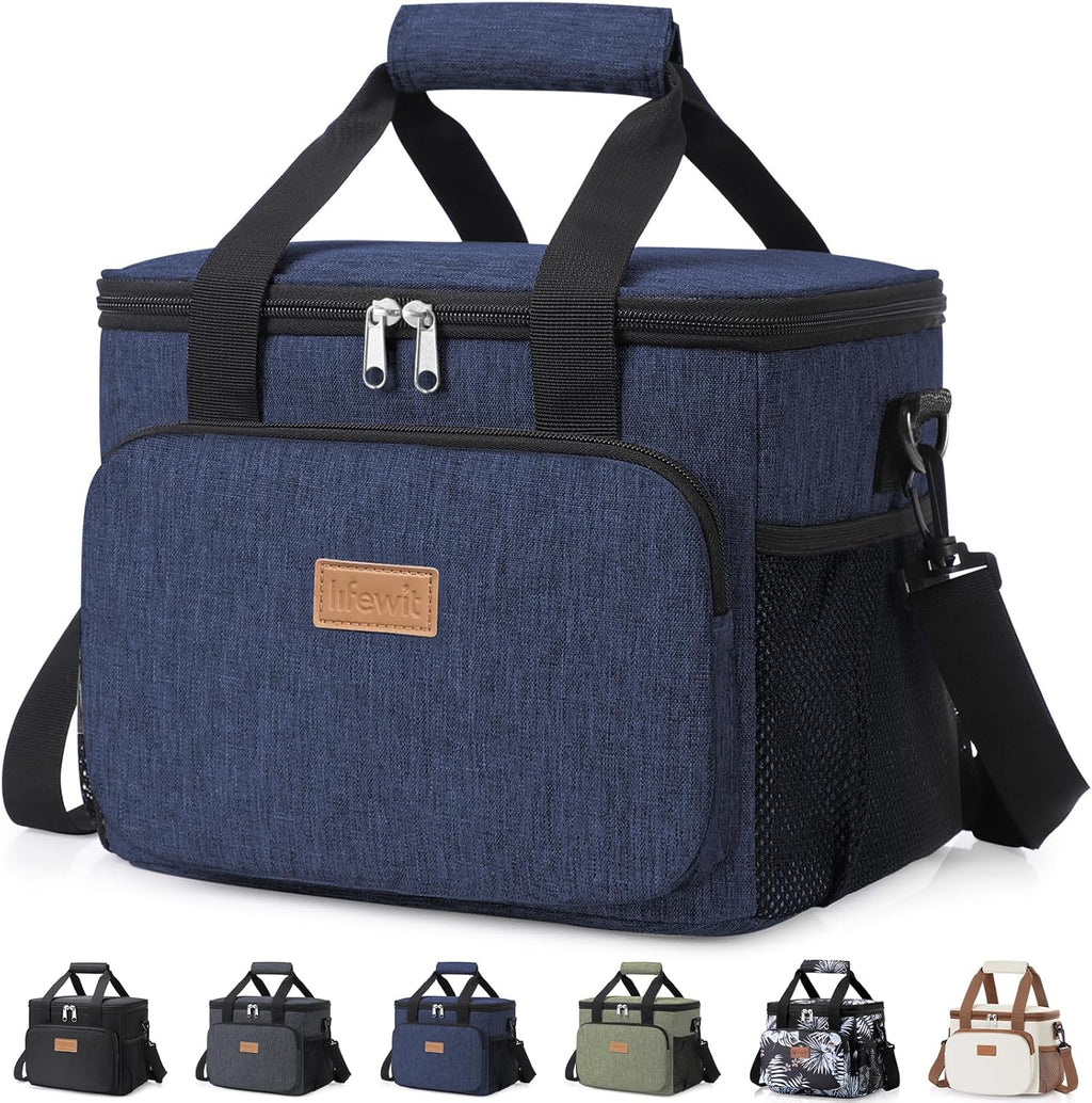 Lifewit 8.5L Insulated Lunch Bag – 12 Can Soft Cooler Tote (Black)