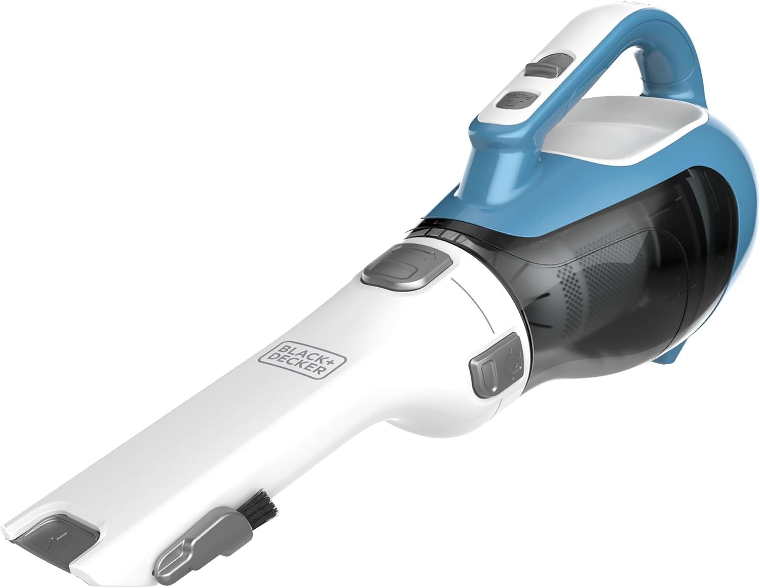 BLACK+DECKER dustbuster AdvancedClean – Cordless Handheld Vacuum for Home & Car with Crevice Tool & Rotating Nozzle (CHV1410L)