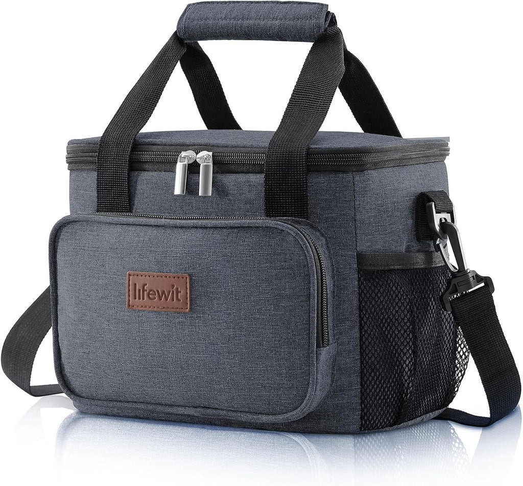 Lifewit 8.5L Insulated Lunch Bag – 12 Can Soft Cooler Tote (Black)