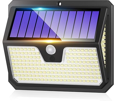 238-LED Solar Motion Sensor Security Light (IP65, 270° Wide Angle)