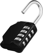 4-Digit Combination Padlock – Weatherproof Locker & Gym Lock