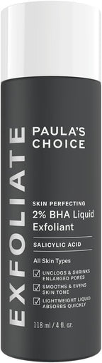 Paula’s Choice 2% BHA Liquid Exfoliant – Salicylic Acid for Blackheads & Pores (118ml)