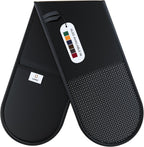 Laffair Double Oven Gloves – Heat Resistant Silicone Grip