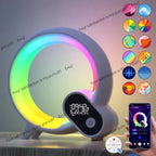 Smart LED Night Lamp with Bluetooth Speaker, Alarm Clock & White Noise – App-Controlled Bedside Sleep Companion Light