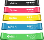 Gritin Resistance Loop Bands – 5 Strength Set