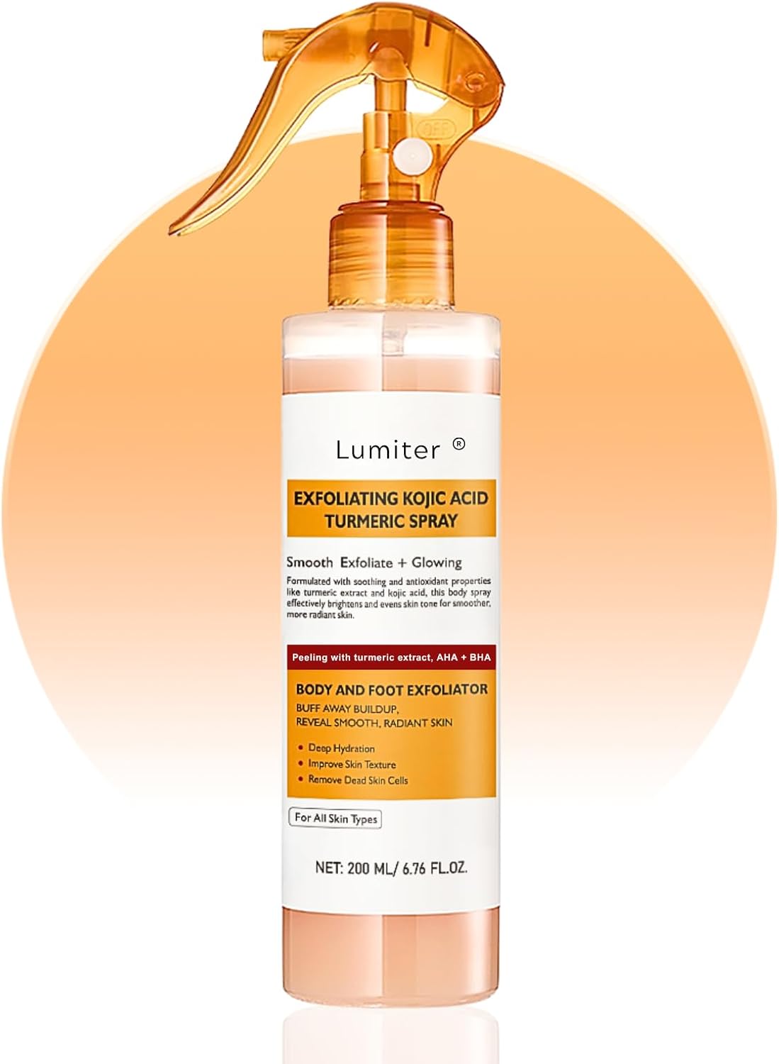 Turmeric & Kojic Acid Peel Spray 200ml – Smooth, Bright & Hydrated Skin