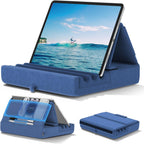 KDD Foldable Tablet Pillow Stand – Soft Lap & Bed Holder with Pocket