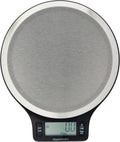Digital Kitchen Scale (11 lb, Black & Steel)