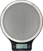 Digital Kitchen Scale (11 lb, Black & Steel)