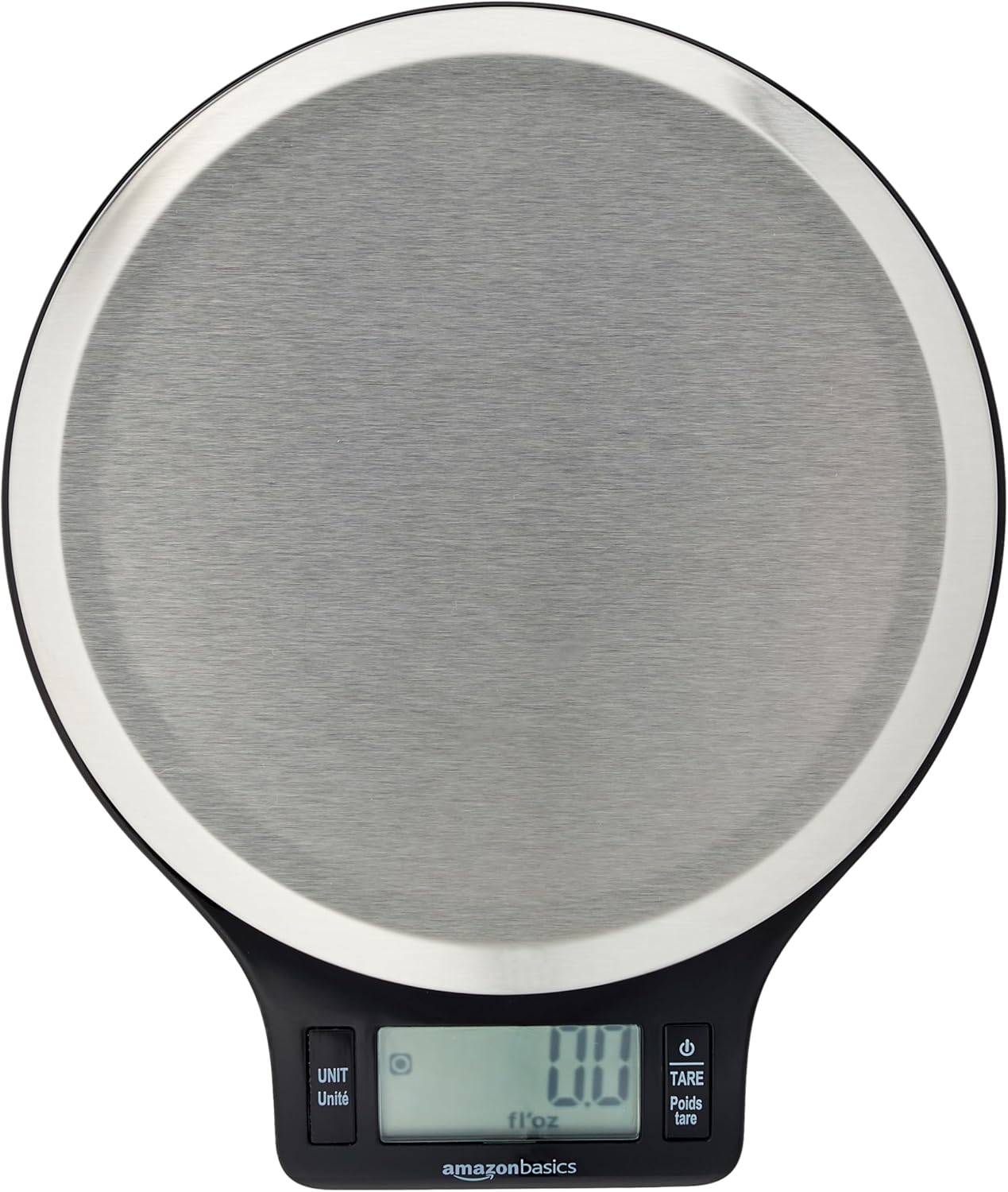 Digital Kitchen Scale (11 lb, Black & Steel)