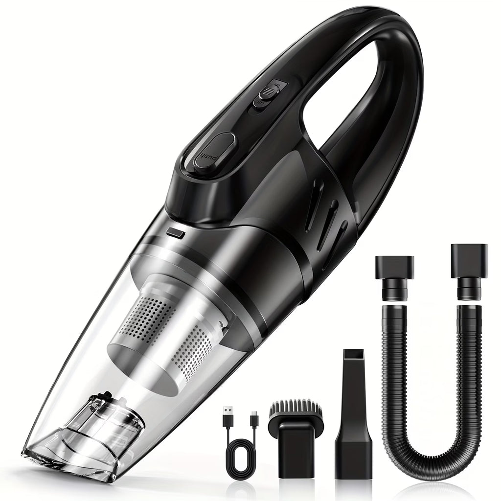 6000PA Handheld Vacuum Cleaner – Super Suction, Quiet, Multi-Purpose for Car, Home & Pets (Pink Gift Edition)