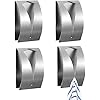 Self-Adhesive Tea Towel Holders (4-Pack) – Stainless Steel