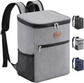 Lifewit 21L Soft Cooler Backpack – Insulated 30-Can Picnic & Camping Cooler (Grey)