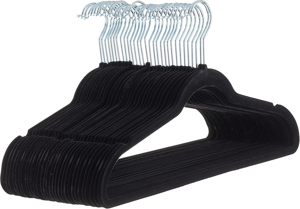 Basics Slim Velvet Non-Slip Suit Hangers (30-Pack)