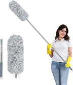 Extendable Microfiber Feather Duster – Telescopic Cleaning Tool