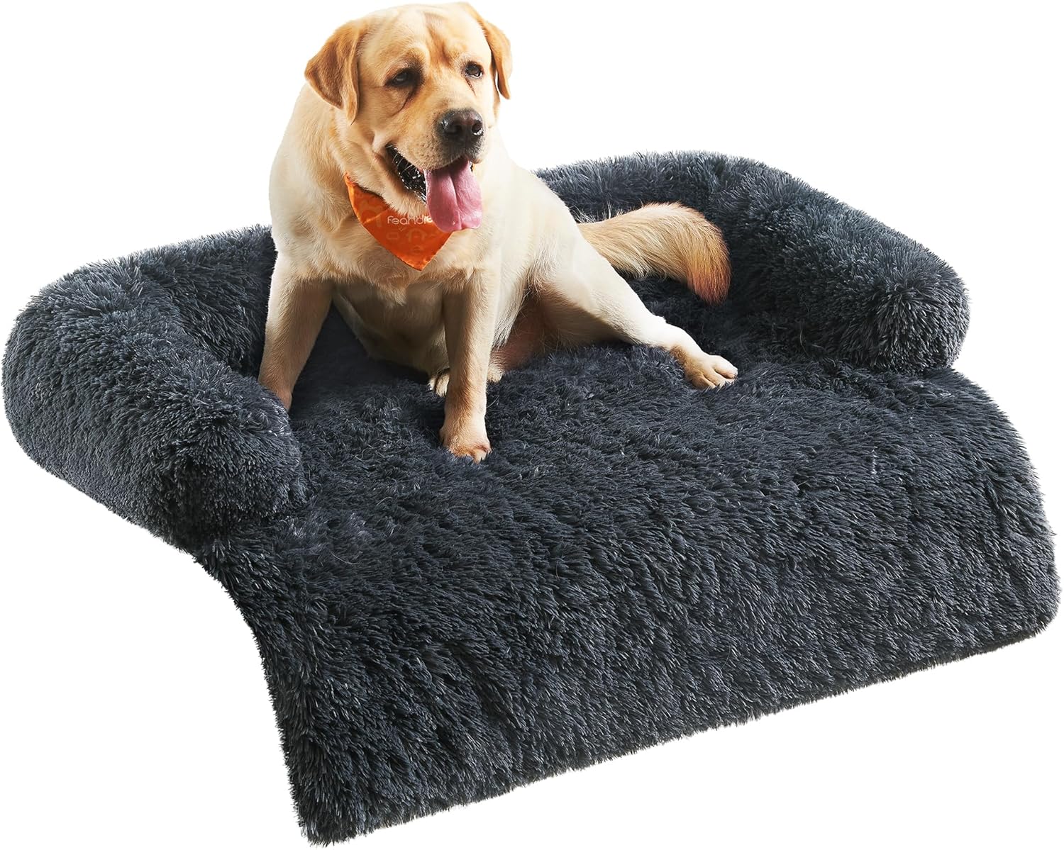 Feandrea FluffyHug XXL Calming Dog Sofa Bed – Dark Grey