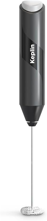 Keplin Handheld Milk Frother – Electric Coffee Whisk