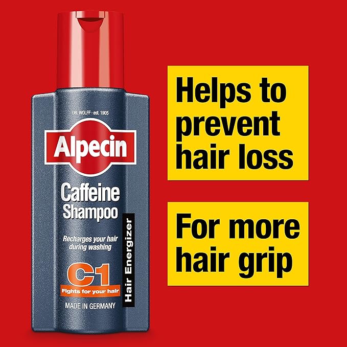 Alpecin Caffeine Shampoo C1 375ml – Stronger, Thicker Hair for Men