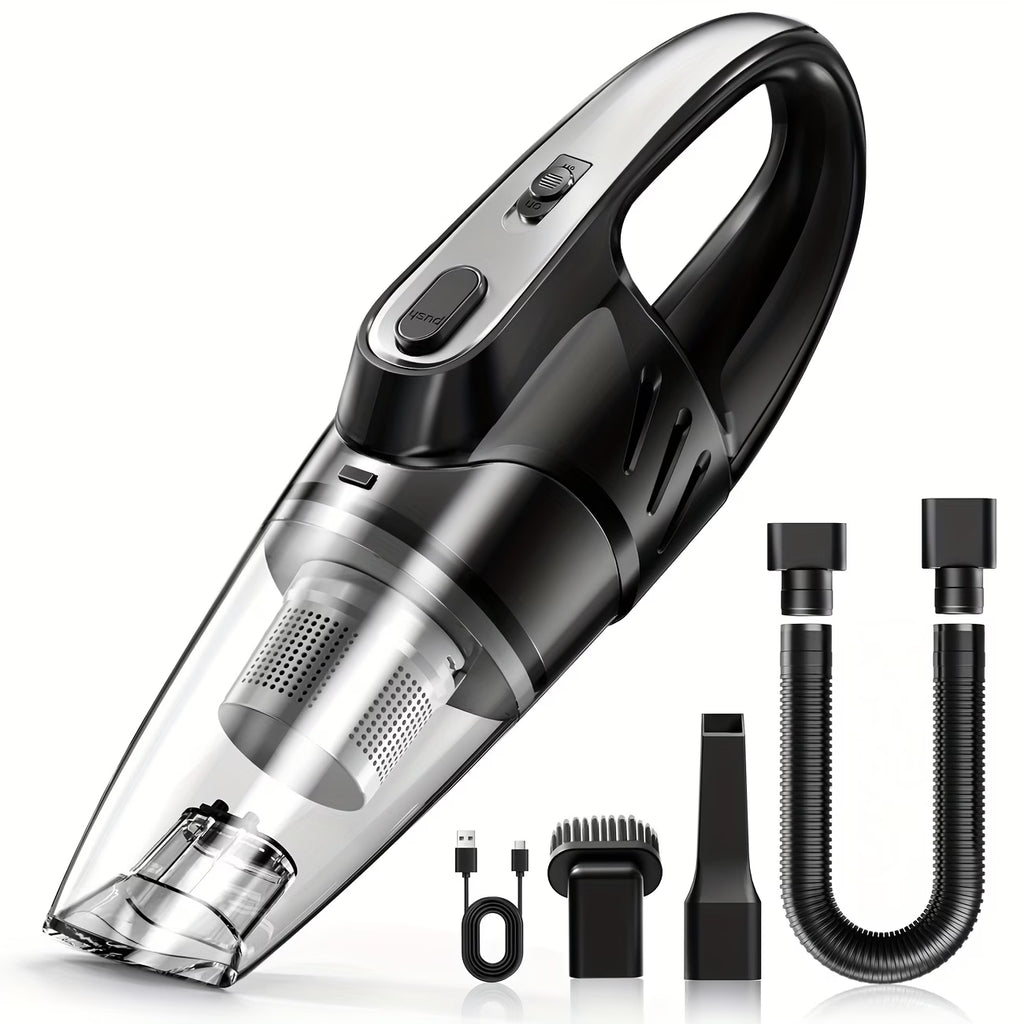 6000PA Handheld Vacuum Cleaner – Super Suction, Quiet, Multi-Purpose for Car, Home & Pets (Pink Gift Edition)