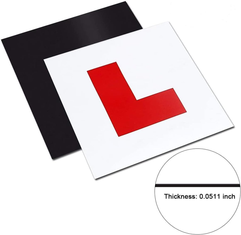 Onarway Magnetic Car L-Plates – Extra Strong Learner Plates (2 Pack)