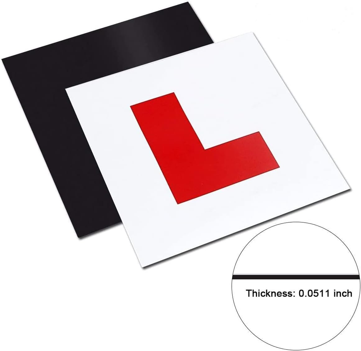 Onarway Magnetic Car L-Plates – Extra Strong Learner Plates (2 Pack)