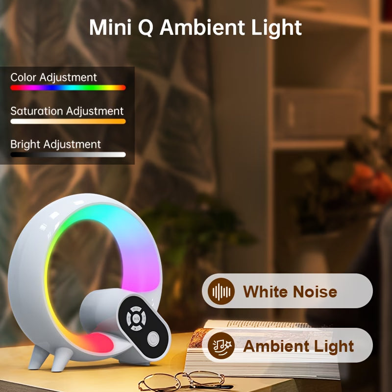 Sunset Wake-Up Light with White Noise Sleep Aid – Glow-in-the-Dark Bedside Lamp for Deep Sleepers, Kids & Adults