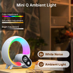 Sunset Wake-Up Light with White Noise Sleep Aid – Glow-in-the-Dark Bedside Lamp for Deep Sleepers, Kids & Adults