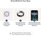 Smart Ring Health Tracker - Heart Rate, Sleep, Blood Oxygen, Pedometer, Calories, Step Counter