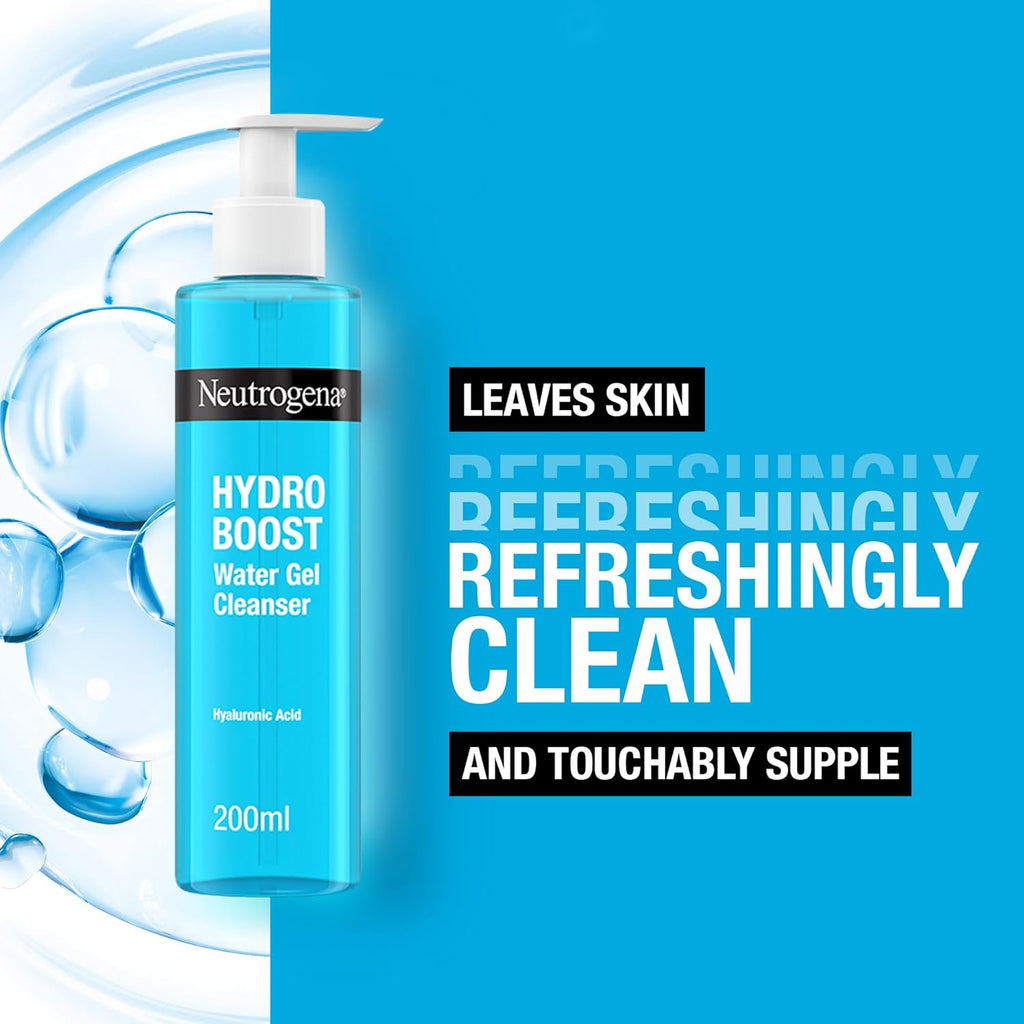 Neutrogena Hydro Boost Water Gel Cleanser – Hyaluronic Acid Hydrating Face Wash (200ml)