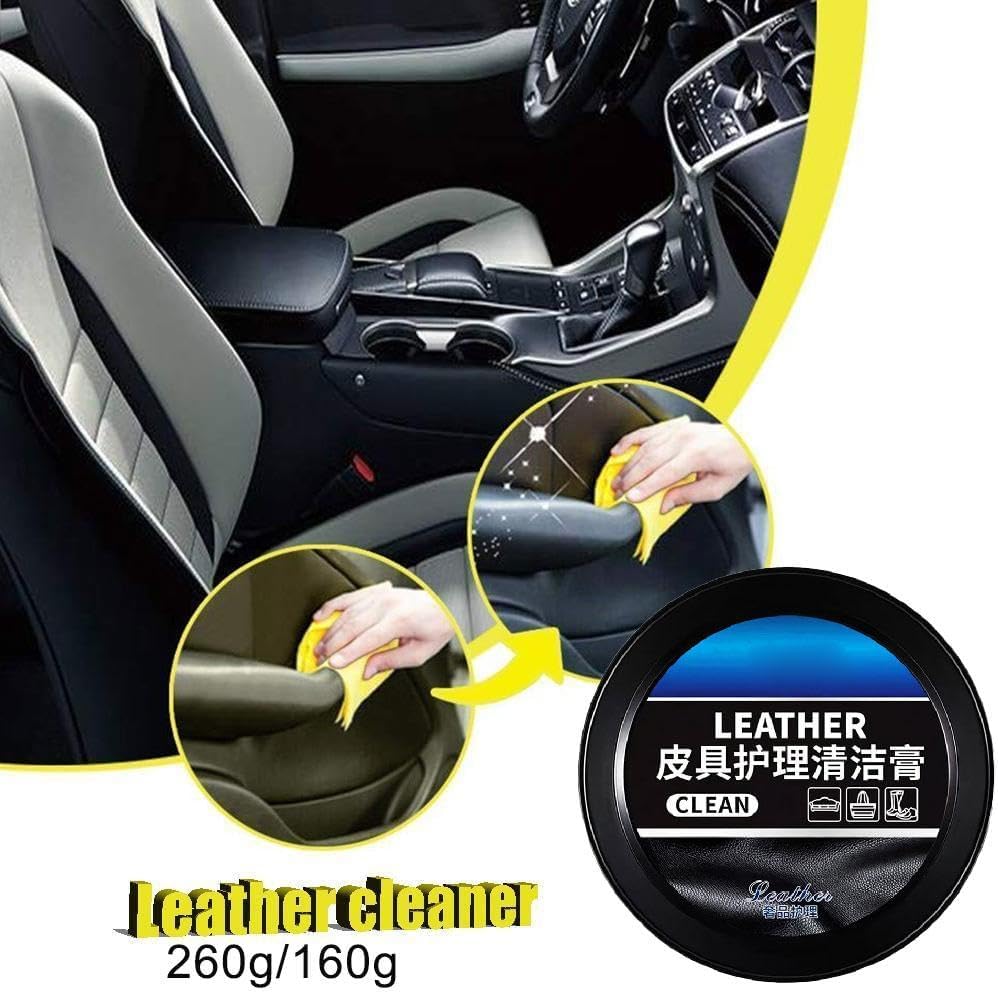 Leader Leather Care Cream & Cleaning Paste – Car & Furniture Conditioner (160g/260g)