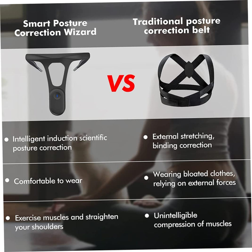 Smart Posture Corrector – Adjustable Upper Back Brace with Vibration Reminder