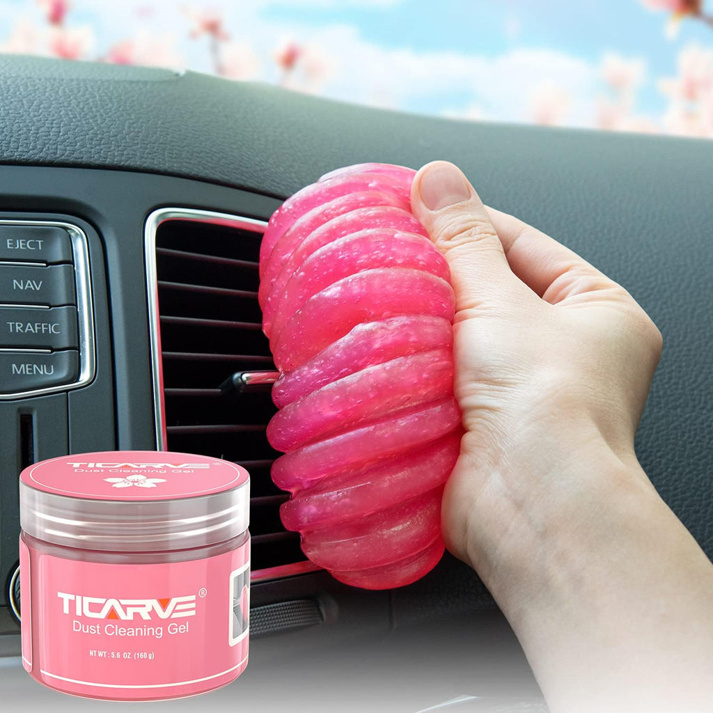 TICARVE Car Cleaning Gel – Interior Detailing Putty for Dust Removal, Vents & Keyboard (5.6oz)