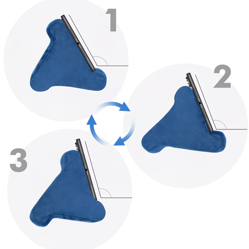 Multi-Angle Pillow Stand for iPad & Laptop – Soft Cushion Reading Holder