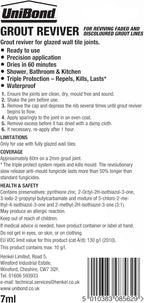 Unibond White Grout Reviver Pen – Tile Joint Whitener 7ml