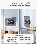 PERLESMITH TV Wall Bracket – Swivel Tilt Mount 13–42"