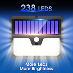 238-LED Solar Motion Sensor Security Light (IP65, 270° Wide Angle)