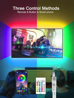 GlowSync RGB TV LED Lights – Music Reactive (4m)