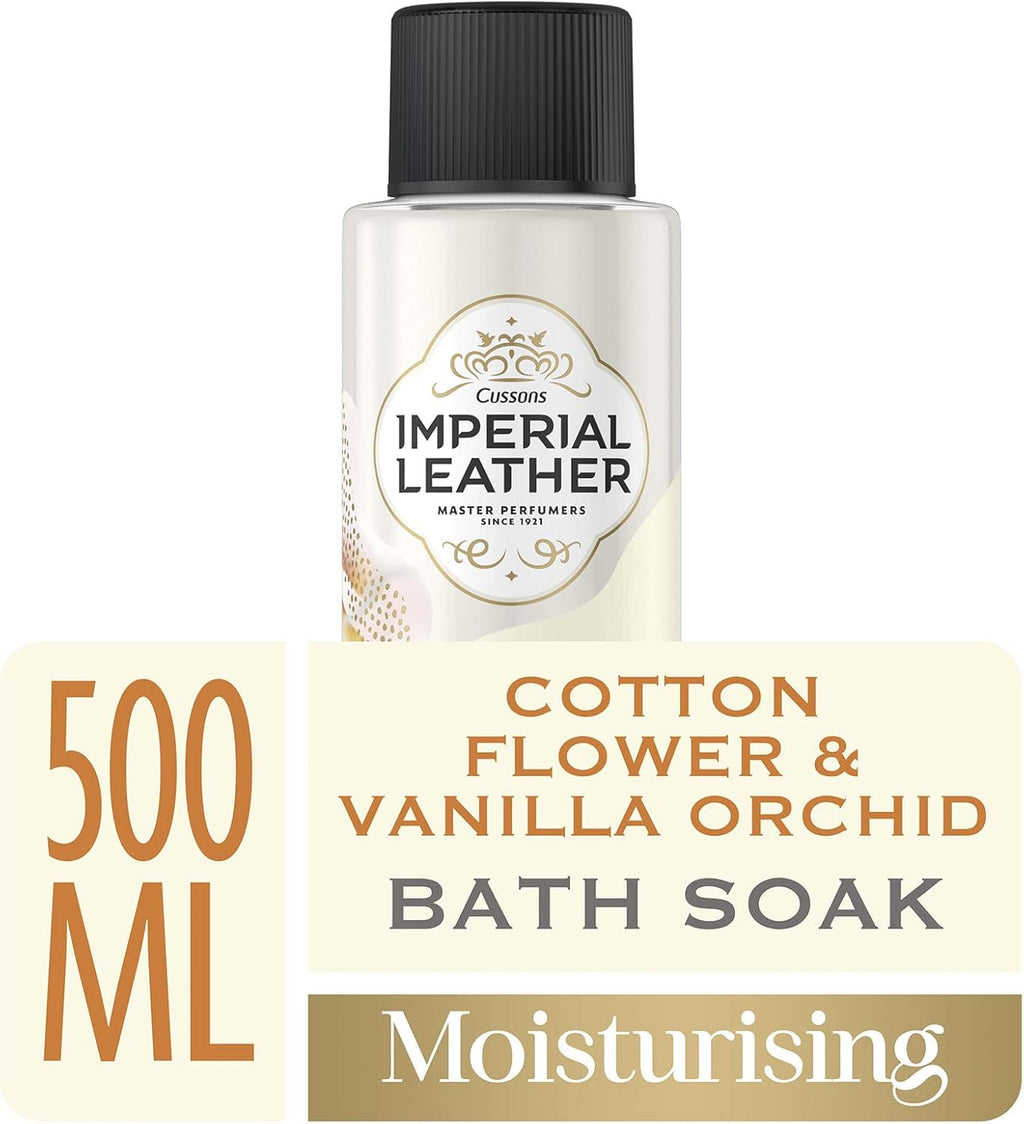 Imperial Leather Cotton Flower & Vanilla Bubble Bath – Moisturising Bath Soak (4x500ml)