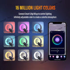 Smart LED Night Lamp with Bluetooth Speaker, Alarm Clock & White Noise – App-Controlled Bedside Sleep Companion Light