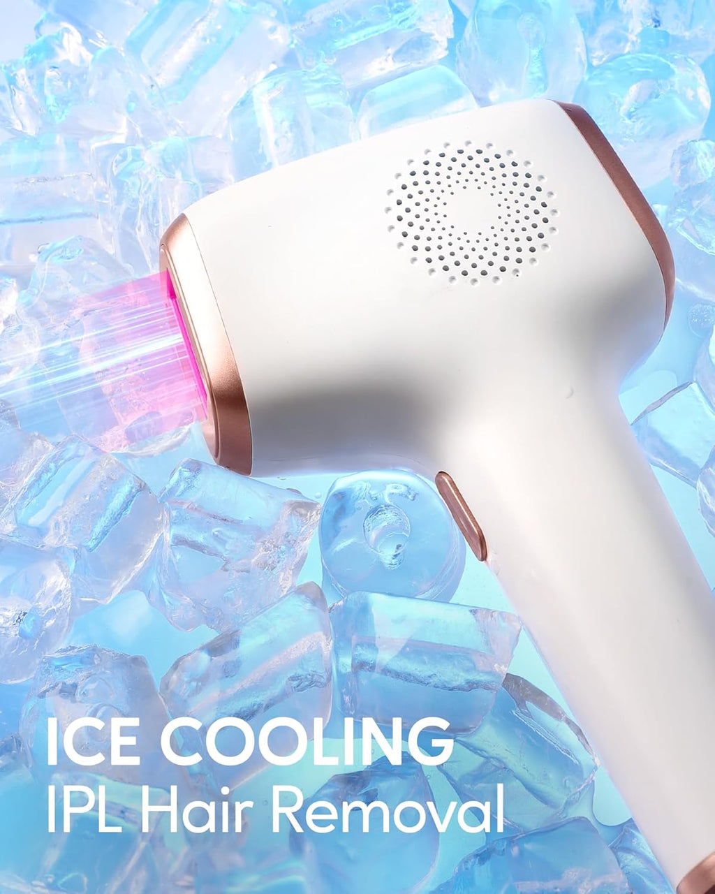 INNZA IPL Hair Removal Device – Painless 9-Level Laser with Ice Cooling for Face, Body & Bikini
