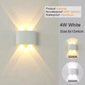 Modern LED Wall Sconce – Up & Down Indoor/Outdoor Wall Light for Living Room, Hallway, Bedroom