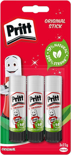 Pritt Glue Stick 22g – Pack of 3