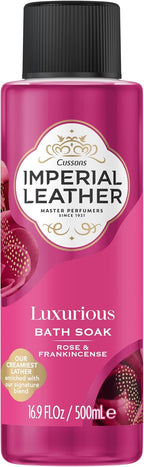 Imperial Leather Rose & Frankincense Bubble Bath – Luxurious Bath Soak (4x500ml)