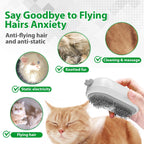 Rechargeable Cat & Pet Steam Brush – Self-Cleaning Slicker Comb for Cats, Dogs & Rabbits