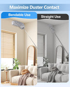 Extendable Microfiber Feather Duster – Telescopic Cleaning Tool